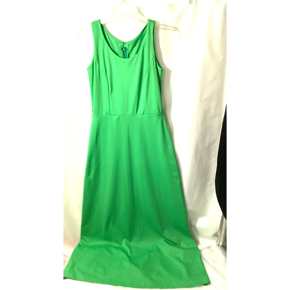 Vintage Womens S Handmade Green Maxi Dress W28 Chest 30  Mod 60s 70s  No belt